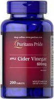 Apple Cider Vinegar 600 mg Puritan's Pride, 200 таблеток