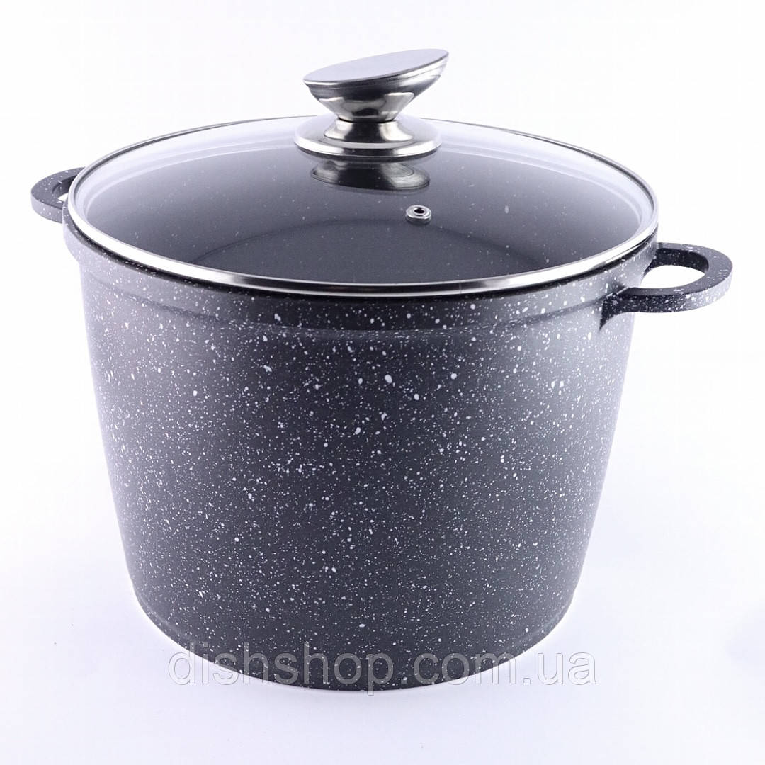Каструля-казан Benson 10 л з мармуровим антипригарним покриттям, фото 1