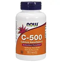 NOW Foods, C-500, Calcium Ascorbate-C, 100 капсул