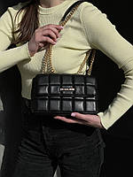 Michael Kors SoHo Small Quilted Leather Shoulder Bag Black 22 х 13 х 9 см женские сумочки и клатчи высокое
