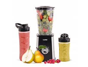 Блендер глечиковий Lund 67702 300 Вт із двома пляшками Чорний
