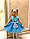 Дитяча вечірня сукня для дівчинки блакитне з бантом р. 120, фото 2