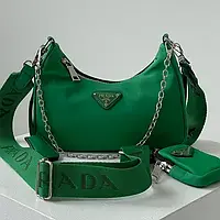 Prada Re-Edition 2005 Green 21 х 11 х 4.5 см женские сумочки и клатчи высокое качество