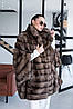 Шуба з соболя тортора у вільному крої, фото 6