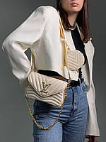 Louis Vuitton Wave Multi Pochette Cream/Gold 20 х 13 х 7 см женские сумочки и клатчи высокое качество