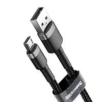 Кабель для зарядки Baseus Cafule Cable USB for Micro USB 1.5A 2м (CAMKLF-CG1) Black/Grey