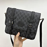 Gucci GG Messenger Bag Grey manbag Мужские сумки и барсетки высокое качество