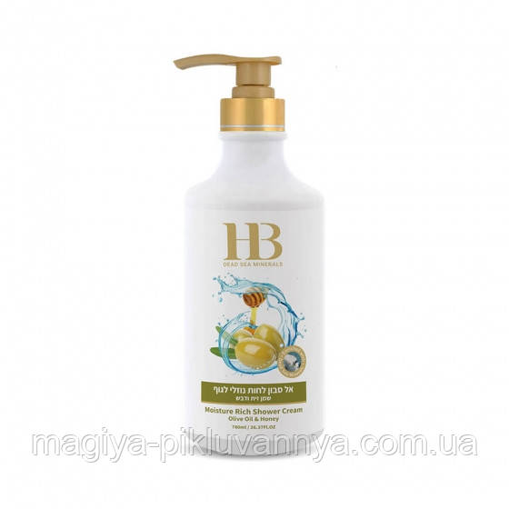 Крем-гель для душу Оливкова олія та Мед Health and Beauty, 780 мл, арт: 326295
