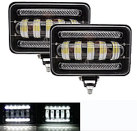 Фара діодна СТГ + ДХО+габарит 75w робочий LED-світло балка