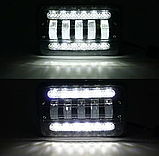 Фара діодна СТГ + ДХО+габарит 75w робочий LED-світло балка, фото 6