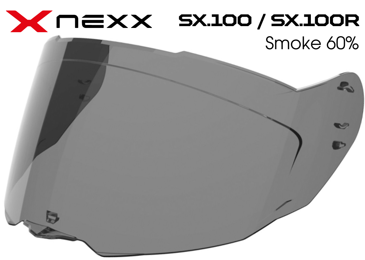 Визор с тонировкой Smoke 60% для шлемов Nexx SX.100 / SX.100R - фото 1 - id-p1870854298