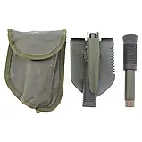 Лопата розкладна компактна Mil-Tec mini Olive 15525000.solve, фото 4