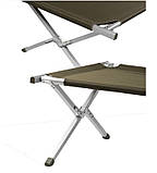 Алюмінієва Розкладачка  Mil-tec 210 X 70 СМ 1442201.solve, фото 2