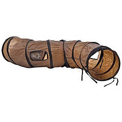 Тунель для кішки ігровий PAWZ Road 120х25 см Brown