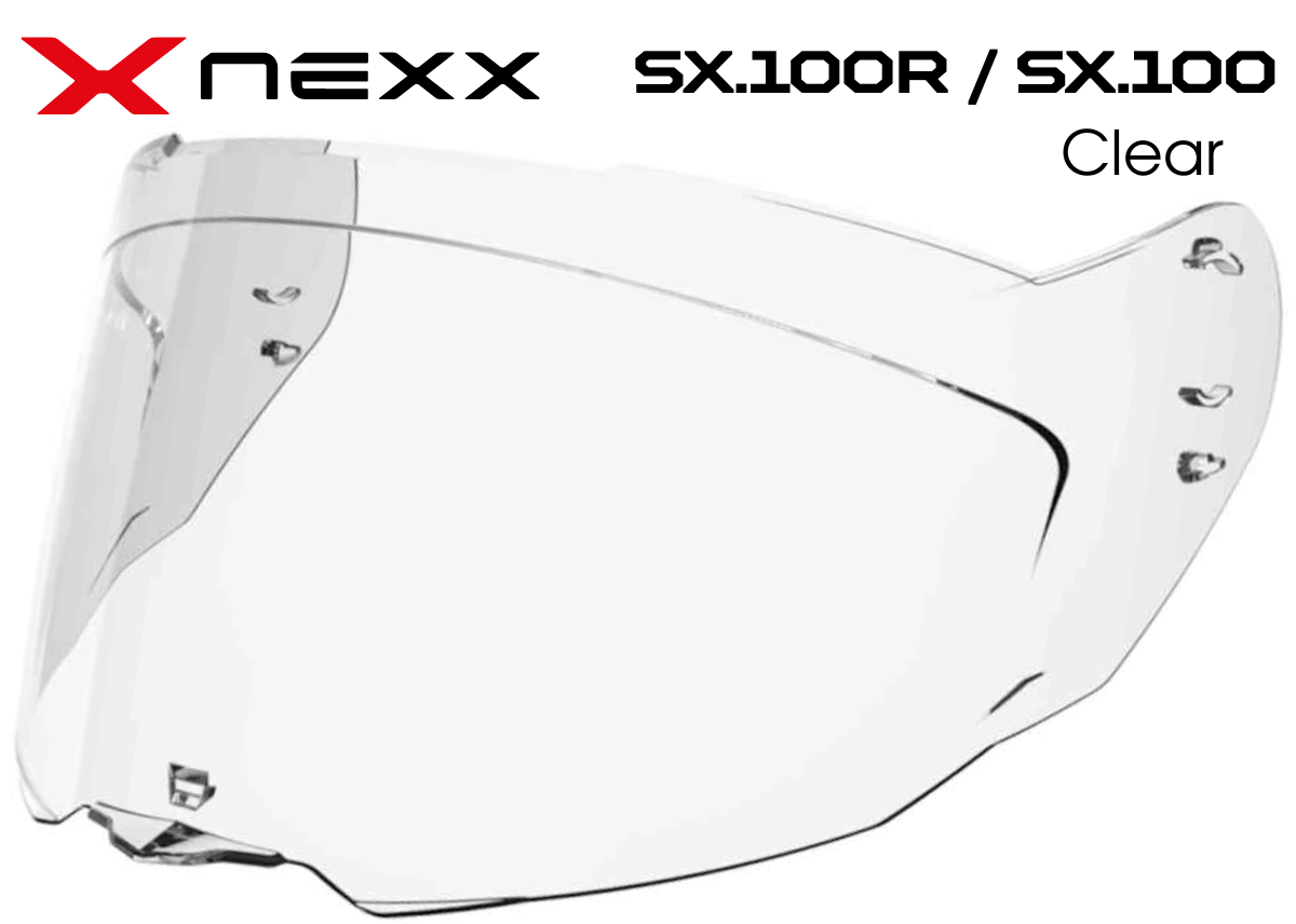 Визор прозрачный для шлемов Nexx SX.100R / SX.100, Clear - фото 1 - id-p1870854313