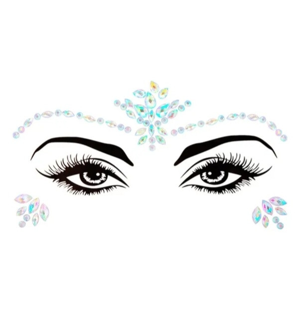 Стрази для обличчя камінці one size різнобарвний, фото 1