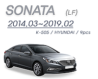 Хром накладки на ручки Hyundai Sonata LF 2014-2019 (Kyoung Dong/Корея)