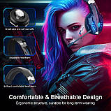 Бездротові навушники Kotion Each G9000 MAX 2.4G з підтримкою об'ємного звуку (Чорно-синій), фото 6