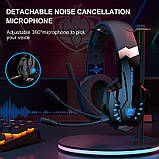 Бездротові навушники Kotion Each G9000 MAX 2.4G з підтримкою об'ємного звуку (Чорно-синій), фото 7