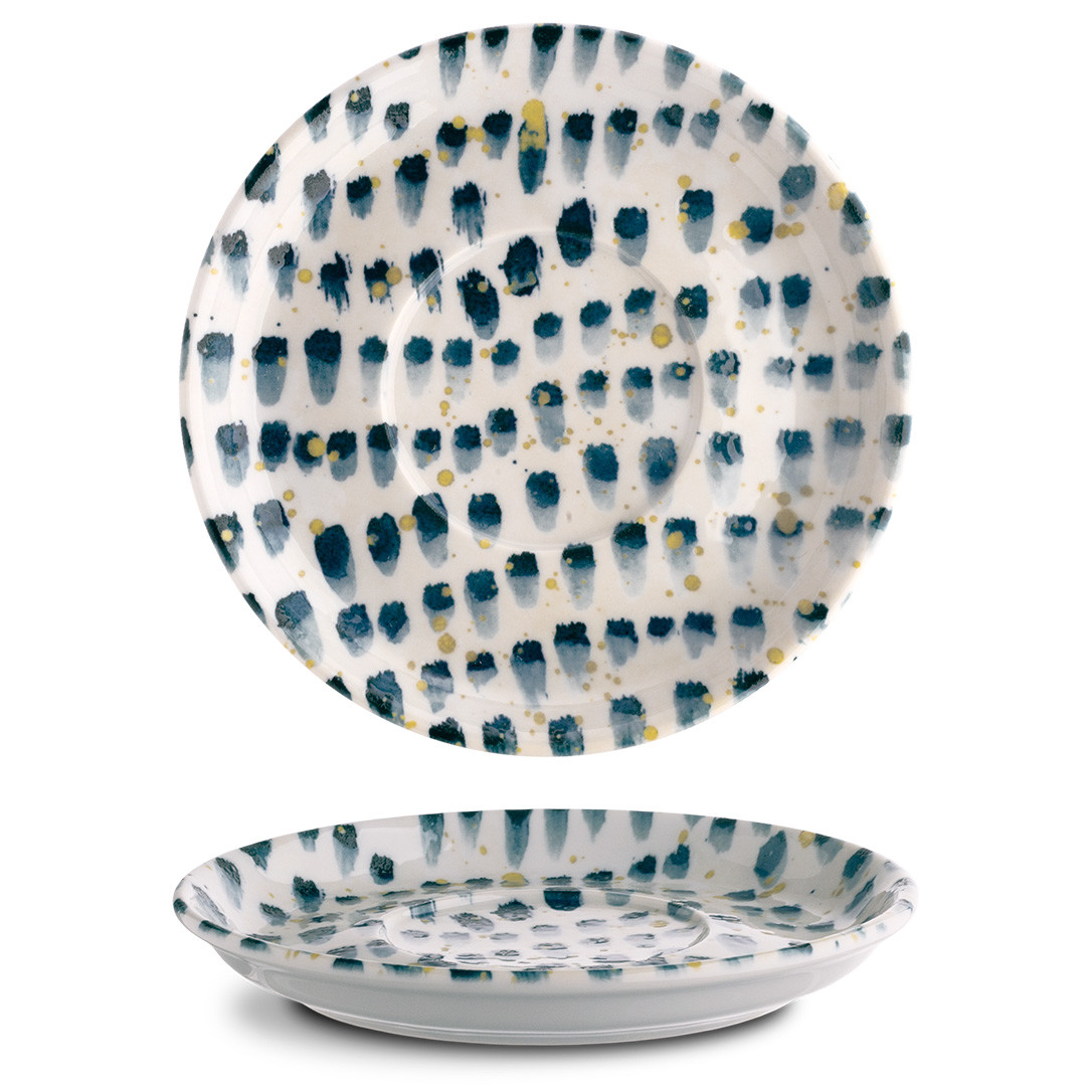 Блюдце 15 см, серія Josefine Blue Brush G.Benedikt, фото 1