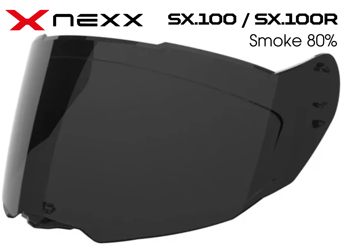 Визор с тонировкой Smoke 80% для шлемов Nexx SX.100 / SX.100R - фото 1 - id-p1870854299