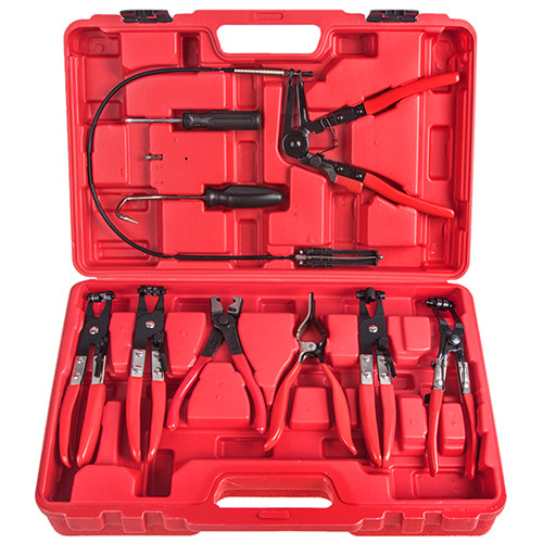 Набір кліщів для зняття хомутів. 9 пр.Alloid.