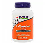 Тирозин, L-Tyrosine, Now Foods, 500 мг, 120 капсул, фото 2