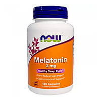 Мелатонін, Melatonin, Now Foods, 3 мг, 60 вегетаріанських капсул