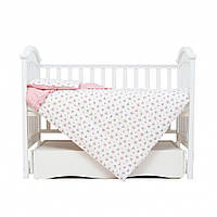 Постельный комплект белья в кроватку Spring collection Romantic Twins 3024-RS-25, 3 элемента, Time Toys