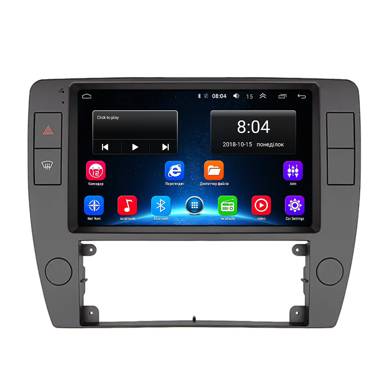 Al Штатна магнітола в машину для Volkswagen Passat B5 Рестайлінг 2000-2005 екран 9" 2/32Gb Wi-Fi GPS Base, фото 1