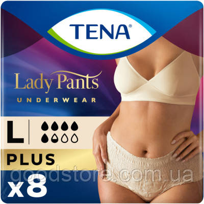 Підгузки для дорослих Tena Lady Pants Plus для жінок Large 8 шт (7322540920796)