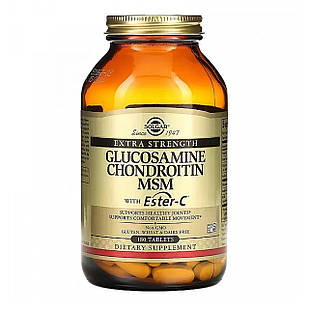 Глюкозамін, хондроїтин, метилсульфонілметан з Естер-C, 180 таблеток