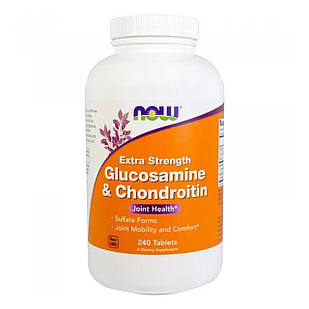 Глюкозамін і Хондроїтин (Glucosamine & Chondroitin) 240 таблеток NOW-03244