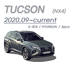 Хром накладки на ручки Hyundai Tucson NX 2021- (Kyoung Dong/Корея)