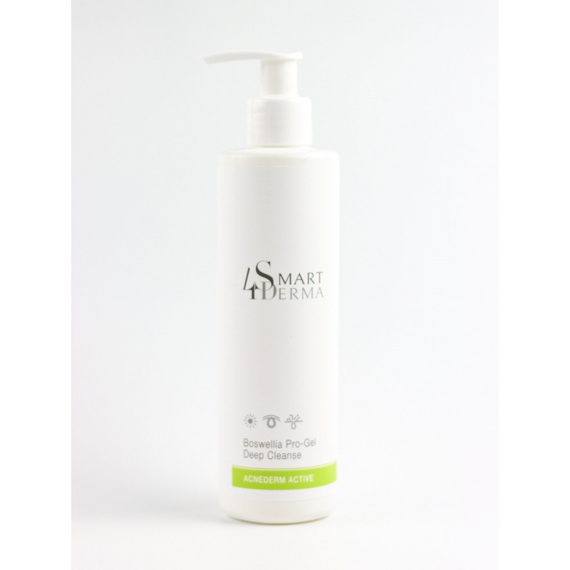Інтенсивний очищауючий гель з босфелією для жирної шкіри Smart4Derma Acne Derm Active Boswellia Pro Gel Deep Cleanse