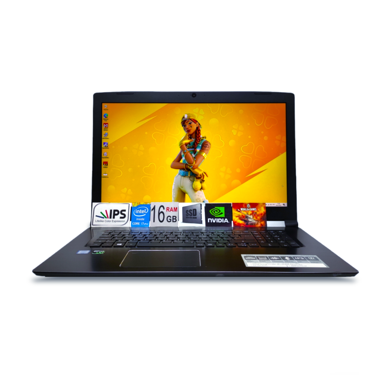 Ігровий ноутбук Acer Aspire 7 17.3 FHD IPS i7-7700HQ 4ядра 16Gb SSD512GB Nvidia GTX1050TI 4GB