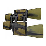 Потужний бінокль Baigish W9 20X50 для полювання і риболовлі чудовий туристичний бінокль із чохлом, фото 5