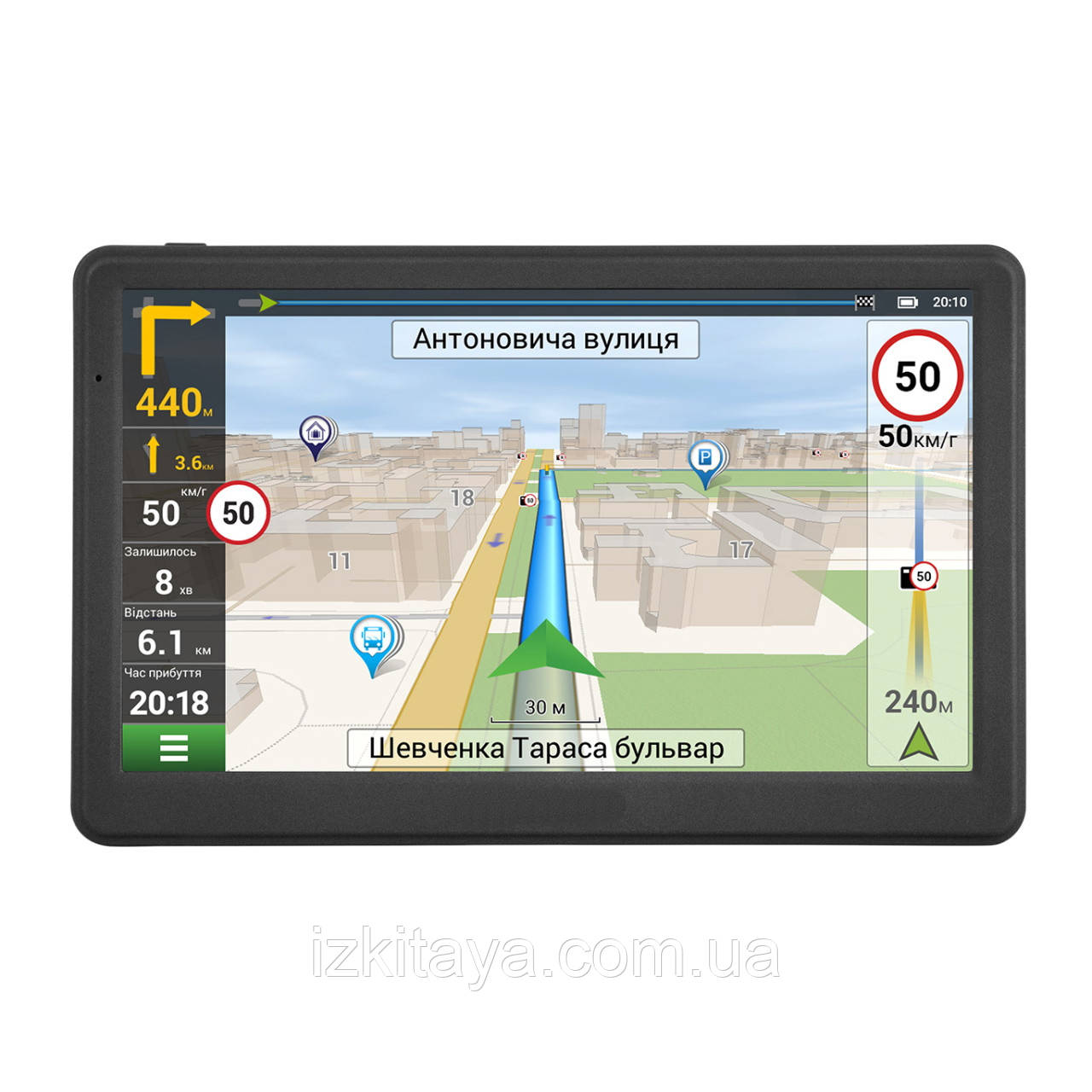 Автомобільний 7" GPS навігатор 7009 8gb потужний планшет навігатор для фур та вантажівок IGO Navitel