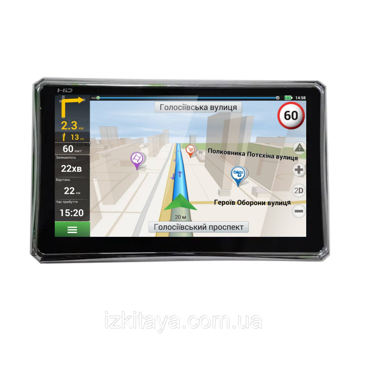 7” Автомобільний GPS навігатор планшет 7007 IGO Navitel CityGuide встановлюємо потрібні карти