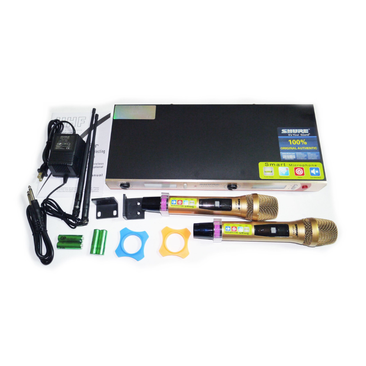 Радіосистема для вокалу Shure DM UGX9II база та 2 радіомікрофони для проведення урочистостей і караоке, фото 1