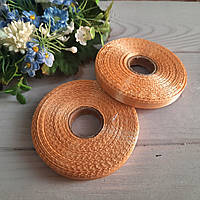 Стрічка атласний золотий пісок 0,6 см