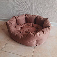 Диван лежак для собак і кішок зі знімною подушкою антикіготь, Спальні місця для хатніх тварин Моко М