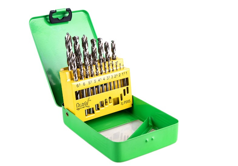 Набір свердел по металу 1-10 мм (через 0,5 мм), 19 шт Alloid DB-19110