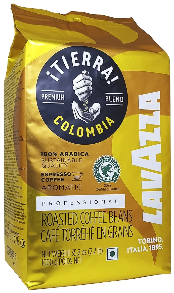 Кава в зернах Lavazza Tierra Colombia 1кг
