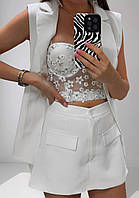 Жіноча стильна коротка модна юбка - шорти (42-48р). Арт 3307/14