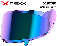 Визор зеркальный для шлема Nexx X.R3R, голубой (Iridium Blue)