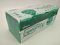 Листовое Бумажное полотенце V/V зеленое(200 листов)Каховинка(1 пач)