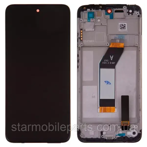 Дисплей Xiaomi RedMi 10 (2021) 21061119DG | 21061119AG, чорний, з рамкою, оригінал (PRC), Tarnish | модуль, фото 1
