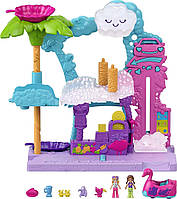 Набір поли покет PollyvPolly Pocket Playset ille Flamingo Fun Car Wash