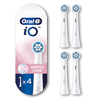 Сменная насадка Oral-B iO Gentle Care White 4 шт белые зубные насадки орал би на электрощетку браун io